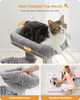 H75CM Small Cat Tree Condo Tower for Indoor 2 Styles Activity Tree with Sisal Scratching Posts Big Hammock Removable Top Perch