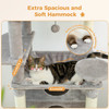 Free Shipping Multi-Level Cat Tree Luxury Cat Tower with Condo Hammock Cat Scrapers with Scratching Post Cat Accessories Cat Toy