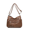 Vintage Pu Leather Luxury Purses and Handbags 2023 High Quality Women's Bag Design Multi-pocket Ladies Crossbody Shoulder Bags