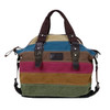 Canvas 2023 Travel Bag Fashion Messenger Ladies Shoulder Patchwork Capacity Bag Handbag Rainbow Large One