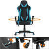 Executive Chair with Adjustable Height, 330.7 Lb. Capacity, Neon Blue Office Chair
