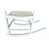 Mainstays Outdoor Wood Porch Rocking Chair, White Color, Weather Resistant Finish  Garden Chair  Outdoor Chair Set Garden Bench