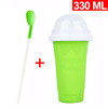 500ML Ice Maker Cup Smoothies Cup DIY Ice Cream Quick Frozen Silicone Squeeze Cup Cooling Milkshake Slushy Machine Water Bottle