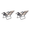 Mainstays Outdoor Zero Gravity Chair Lounger, 2 Pack - Tan