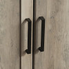 Better Homes & Gardens Glendale 5 Shelf Bookcase with Doors, Rustic Gray Finish bookshelf