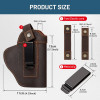 Genuine Leather Universal Gun Cover With Concealed Carry Holsters Belt for All Size Handguns
