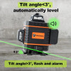 Pracmanu 16 Lines 4D Laser Level Auto Self-Leveling Horizontal And Vertical Cross Line Laser Level Super Powerful Green Beam