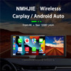 10.26 Inch 4K Car DVR Dash Cam Rearview Camera Wifi Carplay & Android Auto GPS Navigation Video Recorder Dashboard Dual Lens