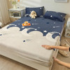 Thickened Milk Velvet Bedsheet,High Quality Ultra-Soft With Elastic Band Mattress Protector ,chine Washable Mattres