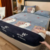 Thickened Milk Velvet Bedsheet,High Quality Ultra-Soft With Elastic Band Mattress Protector ,chine Washable Mattres