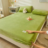 Thickened Milk Velvet Bedsheet,High Quality Ultra-Soft With Elastic Band Mattress Protector ,chine Washable Mattres
