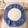 Skin friendly matte thickened cotton fitted sheet, Elastic Band Fitted Sheet Soft Comfort Mattress Protector