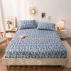 Skin friendly matte thickened cotton fitted sheet, Elastic Band Fitted Sheet Soft Comfort Mattress Protector
