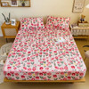 Skin friendly matte thickened cotton fitted sheet, Elastic Band Fitted Sheet Soft Comfort Mattress Protector
