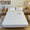 Skin friendly matte thickened cotton fitted sheet, Elastic Band Fitted Sheet Soft Comfort Mattress Protector