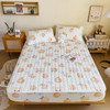 Skin friendly matte thickened cotton fitted sheet, Elastic Band Fitted Sheet Soft Comfort Mattress Protector