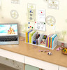 Desktop bookshelf student book stand simple table shelf children's desk office storage box cartoon small bookcase