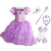 Little Girl Rapunzel Costume Party Fancy Princess Dress Christmas Cosplay Belle Sleeping Beauty Cinderella Carnival Disguise