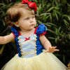 Baby Girls Cosplay Cartoon Costume Kid Summer Fancy Snow White Dress Princess Dress Up Children Birthday Carnival Party Clothing