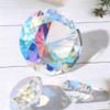 30-80mm AB Colorful K9 Crystal Diamond Paperweight Decorative Rainbow Maker Prism Glass Diamonds Wedding Room Desktop Decoration