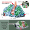 Dinosaur Toys for Kids Mist-spouting Volcano And Climbing Track Train Kit Toys for Boys/Girls Home schoolers Gift for Party Deco