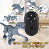 Electric Walking Remote Controlled Spray Dinosaur Robot RC Toys Simulated Walking Swing Remote Control with Light for Kids