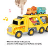 Die-casting Transport Truck Car Engineering Vehicle Mixer Transport Truck Toy Set Children's Education Dolls Christmas Gift