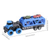 Deformable Rail Car Ejection Folding Big Truck Toys for Kids Container Transporter Playset Children Gift