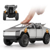 1/24 Teslas Cybertruck Pickup Alloy Car Model Diecasts Metal Toy Off-road Vehicles Truck Model Simulation Sound Light Kids Gifts
