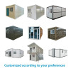 Foldable Easy Assemble House 20ft 40ft Modular Folding Container House Camping Foldable Small Tiny Container House Home Office