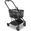 Shopping Cart Collapsible Utility Trolley Cart Features up 60 lbs Total Weight Capacity, Stylish Detachable Carry Bag
