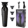 KEMEI Black Hair Clippers for Men Cordless Clippers for Hair Cutting Professional Barber Clippers USB Rechargeable Wireless Hair