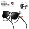 VICKY NEW IN Magnetic Clip on Optical Myopia Glasses For Men Women Polarized Sunglasses Prescription Reading Glasses TJ2190