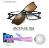 Magnet Clip Sunglasses Myopia Glasses Set Prescription -0.5 To -10 Men Women 1.56 1.61 1.67 Lenses Nearsighted Astigmatism F231