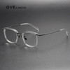 2024 Acetate Titanium Glasses Frame Women Retro Prescription Eyeglasses frames Men Round Optical Spectacles Eyewear Spectacles