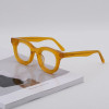 Thick Acetate Glasses Frame Men Retro Round Eyeglasses for Women Clear Lens Prescription Eyewear Acetate Eyeglass Frames