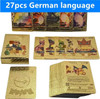 5-55PCS cartas pokemon francaise español Gold Cards Spanish English Foil Gold silve Cards Metalicas Charizard Vmax Gx Game Card