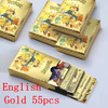 5-55PCS cartas pokemon francaise español Gold Cards Spanish English Foil Gold silve Cards Metalicas Charizard Vmax Gx Game Card