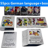 5-55PCS cartas pokemon francaise español Gold Cards Spanish English Foil Gold silve Cards Metalicas Charizard Vmax Gx Game Card