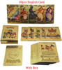 Pokemon Gold Pikachu Cards Box Golden Silver Spanish/English/French Playing Cards Charizard Vmax Gx Game Card Boy Gift