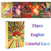 27-55PCS Pokemon Colorful Gold Foil Card Charizard Pikachu Arceus Silver Rainbow English French German Spanish VSTAR VMAX Card