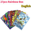 27-55PCS Pokemon Colorful Gold Foil Card Charizard Pikachu Arceus Silver Rainbow English French German Spanish VSTAR VMAX Card