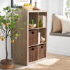 Better Homes & Gardens 6-Cube Storage Organizer, Natural bookshelf storage