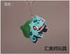 Pokemon Anime Marowak Abra Gengar Ponyta Porygon Alloy Silicone Keychain Accessories Pendant Bag Key Ring Pendant Birthday Gifts