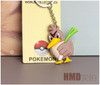 Pokemon Anime Marowak Abra Gengar Ponyta Porygon Alloy Silicone Keychain Accessories Pendant Bag Key Ring Pendant Birthday Gifts