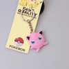 Pokemon Anime Marowak Abra Gengar Ponyta Porygon Alloy Silicone Keychain Accessories Pendant Bag Key Ring Pendant Birthday Gifts