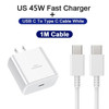 For Samsung Original PD 45W USB C Charger Super Fast Charging With 3.28 FT Type C Cable For Samsung Galaxy S22 S23 Ultra Note 20