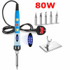 Soldering Iron Kit Professional 80W Adjustable Temperature Welding Tools Solder Gun Station Heat Pencil Repair Tools