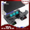 DATA FROG Vertical Cooling Fan Stand For PS4/PS4 Slim/PS4 PRO Console Dual Controller LED Charger Station For SONY Playstation 4