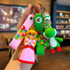 6 Styles Super Mario Keychain Mario Bros Luigi Toad Yoshi Bowser Action Figure Model PVC Cartoon Bag Doll Pendant Toys Gift